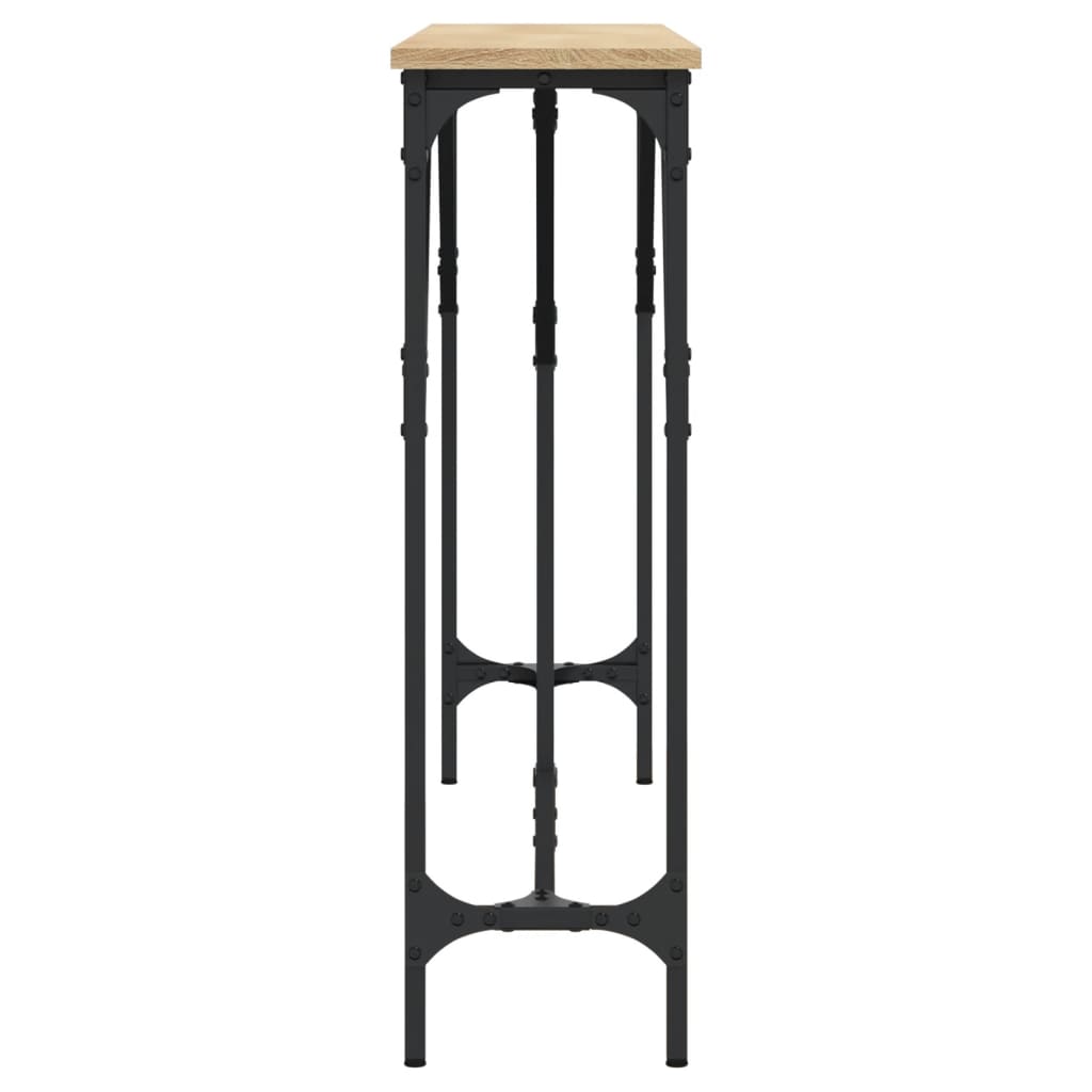 Tavolino Consolle Rovere Sonoma 140x23x75 cm Legno Multistrato - homemem39