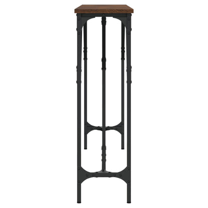 Tavolino Consolle Rovere Marrone 140x23x75 cm Legno Multistrato - homemem39