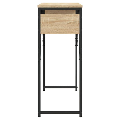 Tavolo Consolle Ripiano Rovere Sonoma 105x30x75cm Multistrato - homemem39