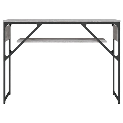 Tavolo Consolle Ripiano Grigio Sonoma 105x30x75cm Multistrato
