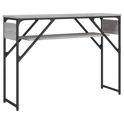 Tavolo Consolle Ripiano Grigio Sonoma 105x30x75cm Multistrato - homemem39