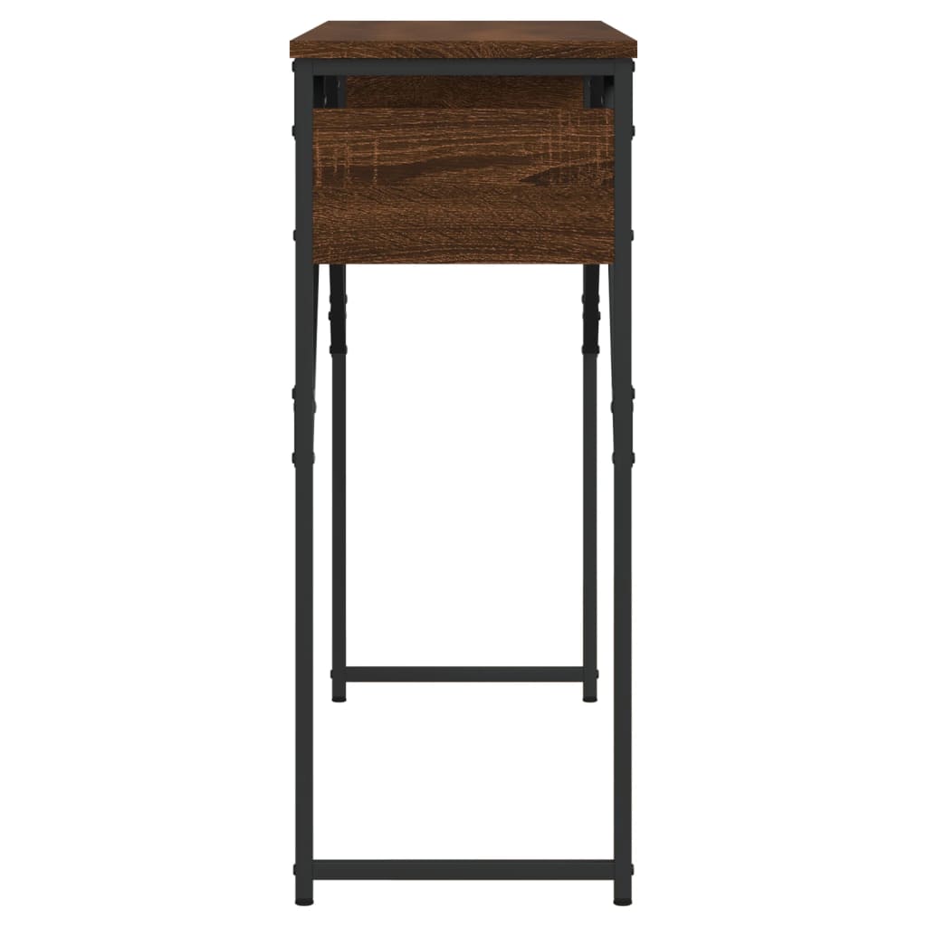 Tavolo Consolle Ripiano Rovere Marrone 105x30x75cm Multistrato | homemem39