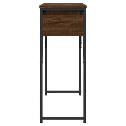Tavolo Consolle Ripiano Rovere Marrone 105x30x75cm Multistrato | homemem39