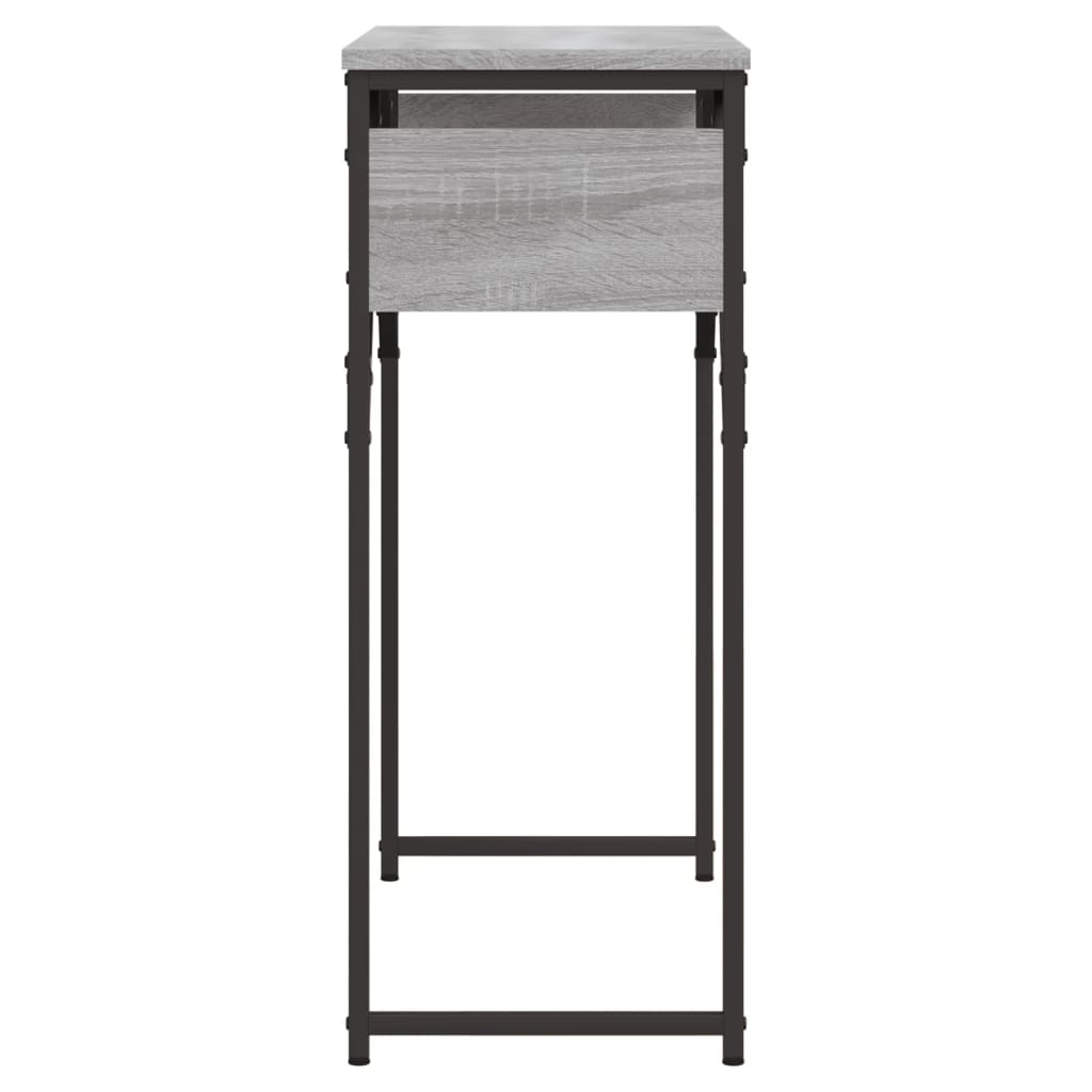 Tavolo Consolle Ripiano Grigio Sonoma 75x30x75cm Multistrato - homemem39