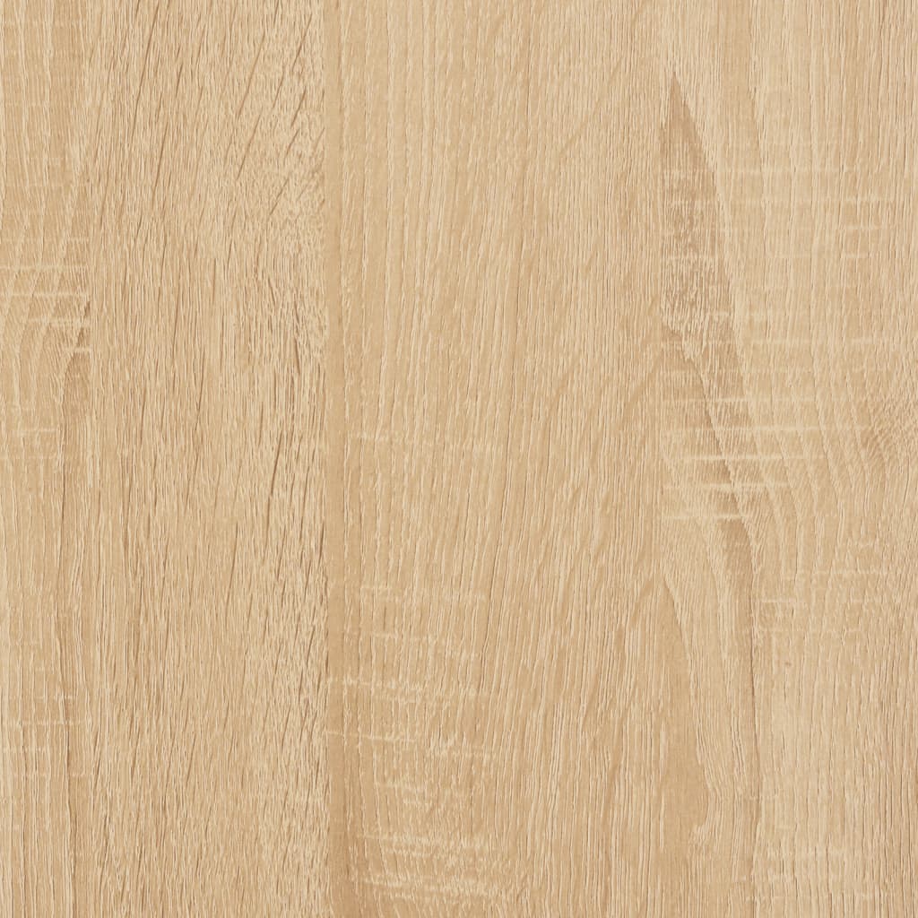 Tavolino Consolle con Ripiani Rovere Sonoma 100x30x80 cm