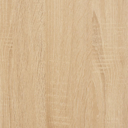 Tavolino Consolle con Ripiani Rovere Sonoma 100x30x80 cm