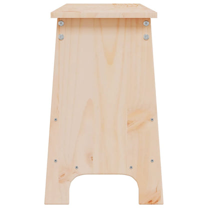 Panca da ingresso 160x28x45 cm in legno massello di pino | homemem39