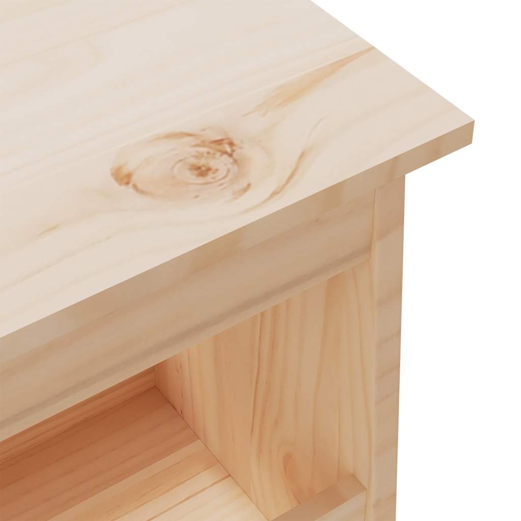 Panca da ingresso 160x28x45 cm in legno massello di pino | homemem39