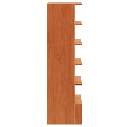 Scarpiera Marrone Cera 52x30x104 cm Legno Massello di Pino - homemem39