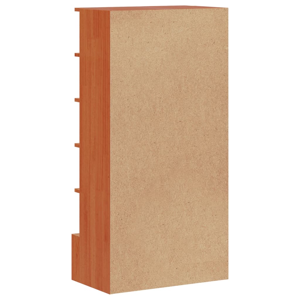 Scarpiera Marrone Cera 52x30x104 cm Legno Massello di Pino - homemem39