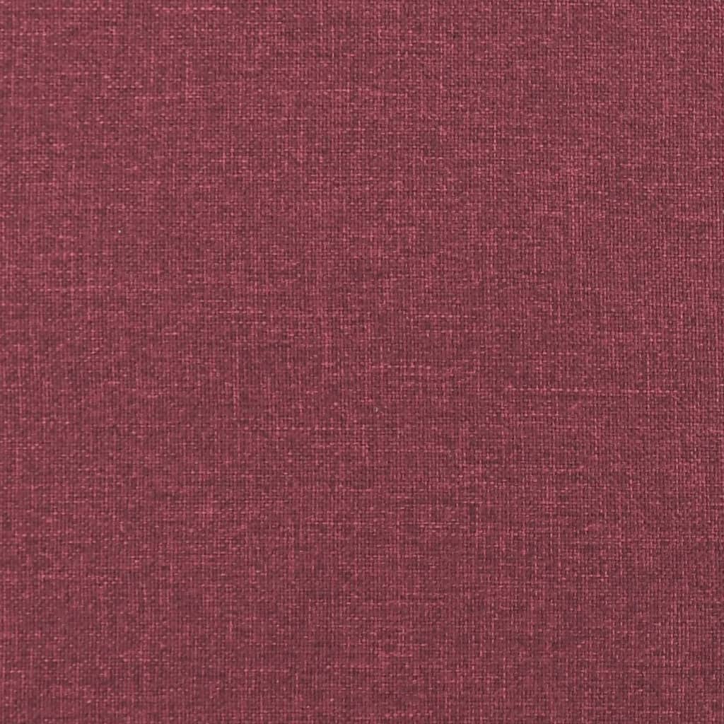 Panca con Schienale Rosso Vino 120x62x75,5 cm in Tessuto - homemem39