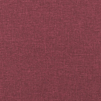 Panca con Schienale Rosso Vino 120x62x75,5 cm in Tessuto - homemem39