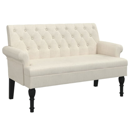 Panca con Schienale 120x62x75,5 cm in Lino