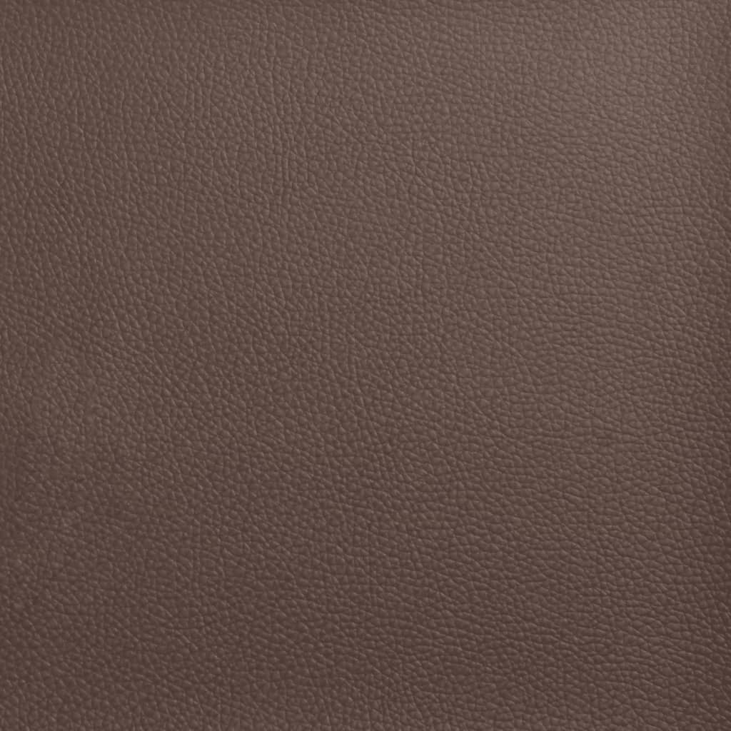 Panca con Schienale Marrone 112x65,5x75 cm in Similpelle - homemem39