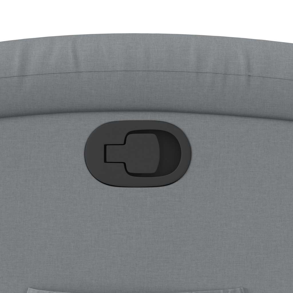 Poltrona Reclinabile in Tessuto Grigio Chiaro | homemem39