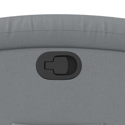 Poltrona Reclinabile in Tessuto Grigio Chiaro | homemem39