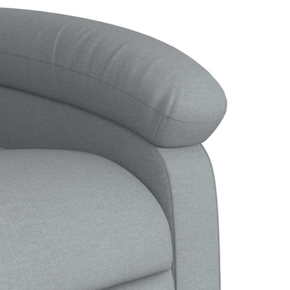 Poltrona Reclinabile in Tessuto Grigio Chiaro | homemem39