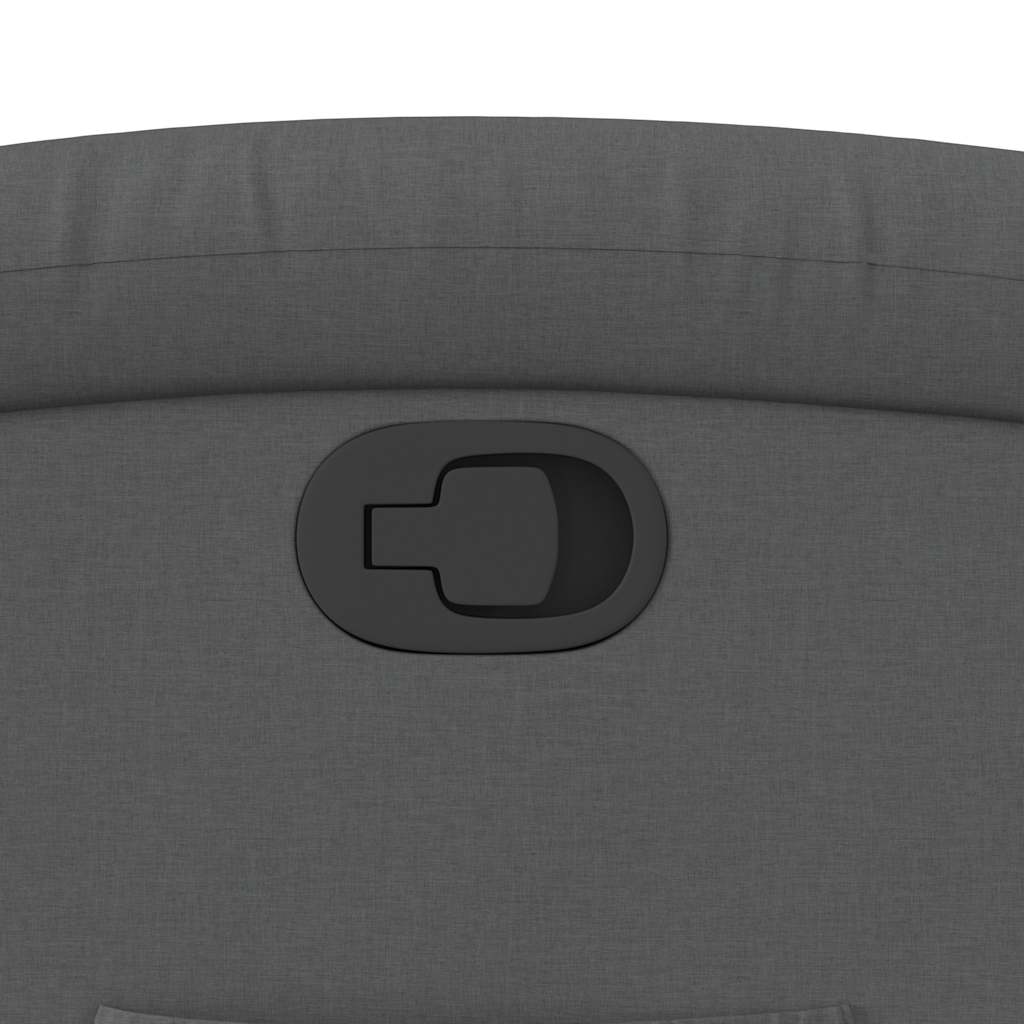 Poltrona Reclinabile in Tessuto Grigio Scuro - homemem39