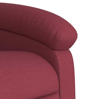 Poltrona Reclinabile in Tessuto Rosso Vino | homemem39