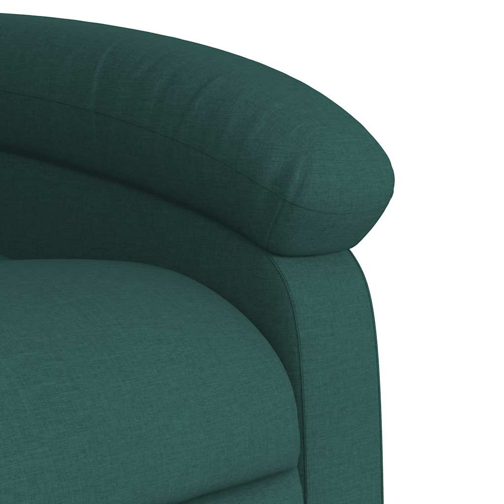 Poltrona Reclinabile in Tessuto Verde Scuro | homemem39