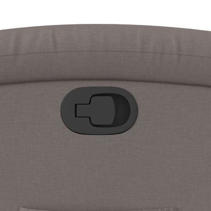 Poltrona Reclinabile in Tessuto Tortora - homemem39