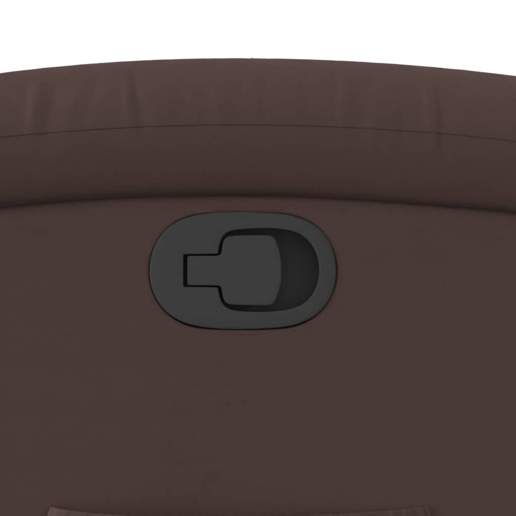 Poltrona Reclinabile Marrone in Similpelle - homemem39