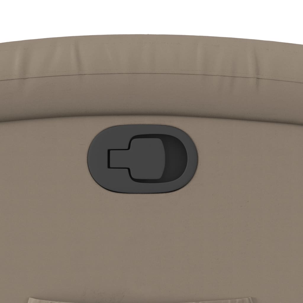 Poltrona Reclinabile Cappuccino in Similpelle - homemem39