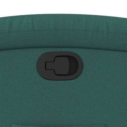 Poltrona Reclinabile in Tessuto Verde Scuro