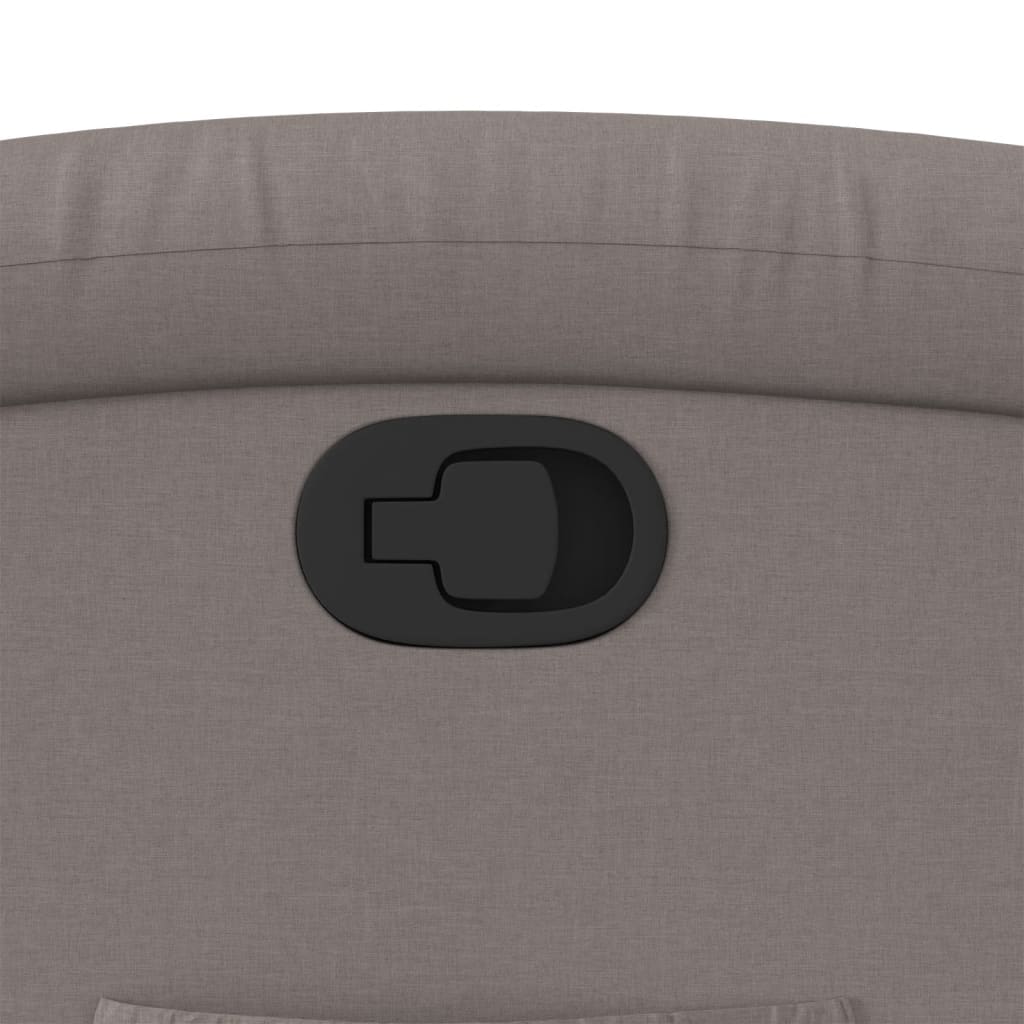 Poltrona Reclinabile in Tessuto Tortora - homemem39