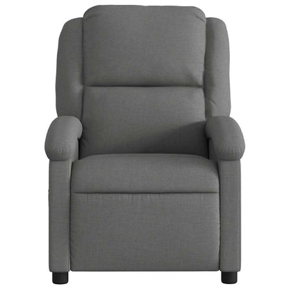 Poltrona reclinabile in tessuto grigio scuro