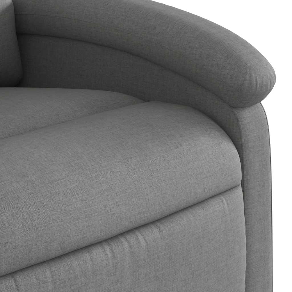 Poltrona reclinabile in tessuto grigio scuro