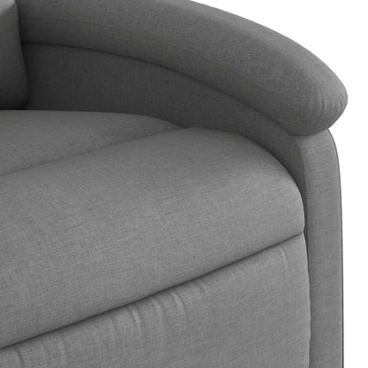 Poltrona reclinabile in tessuto grigio scuro