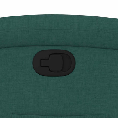 Poltrona Reclinabile in Tessuto Verde Scuro