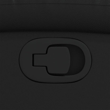 Poltrona Reclinabile Nera in Similpelle - homemem39