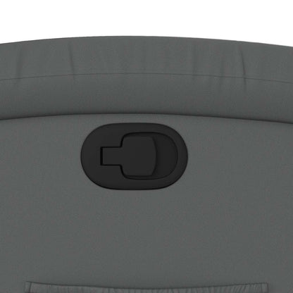 Poltrona Reclinabile Grigia in Similpelle - homemem39