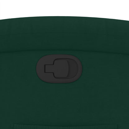 Poltrona Reclinabile Verde Scuro in Velluto
