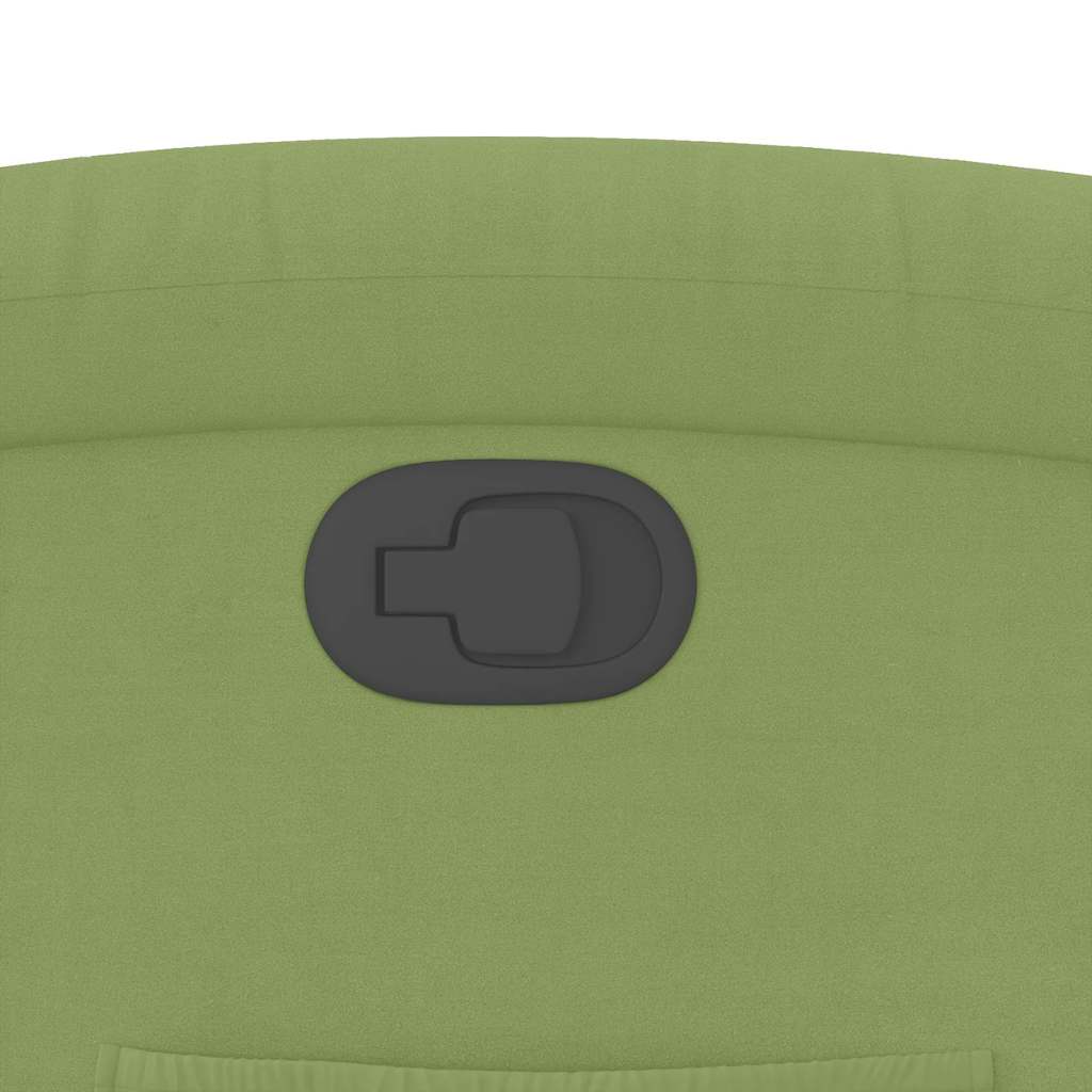 Poltrona Reclinabile Verde Chiaro in Velluto