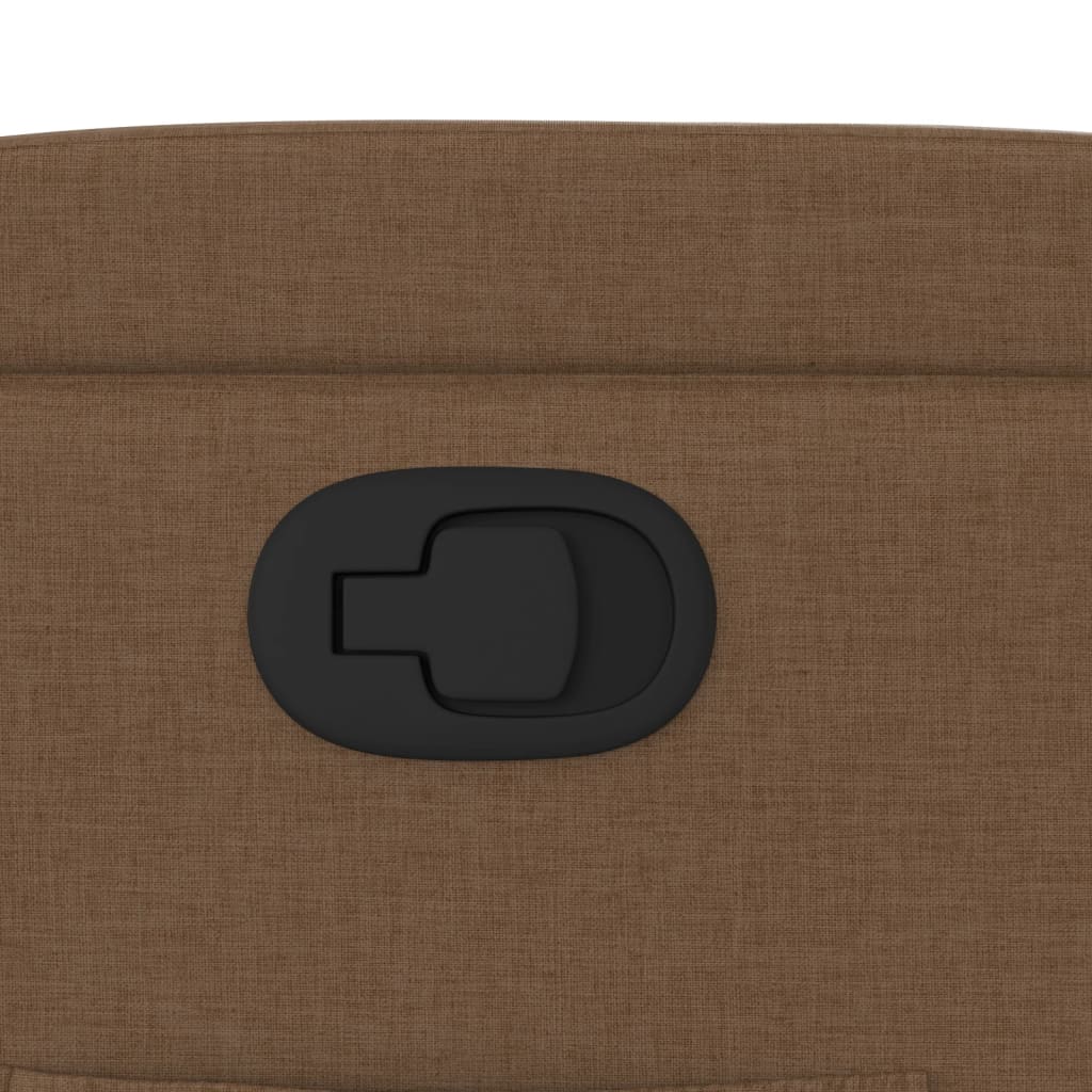 Poltrona Reclinabile in Tessuto Marrone - homemem39