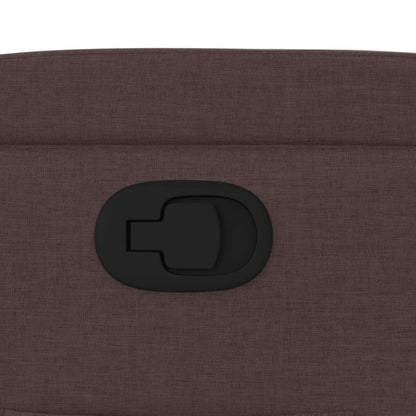 Poltrona Reclinabile Marrone Scuro in Tessuto - homemem39