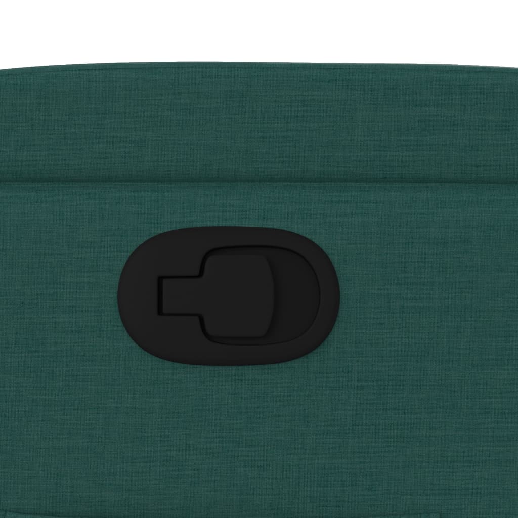 Poltrona Reclinabile in Tessuto Verde Scuro - homemem39