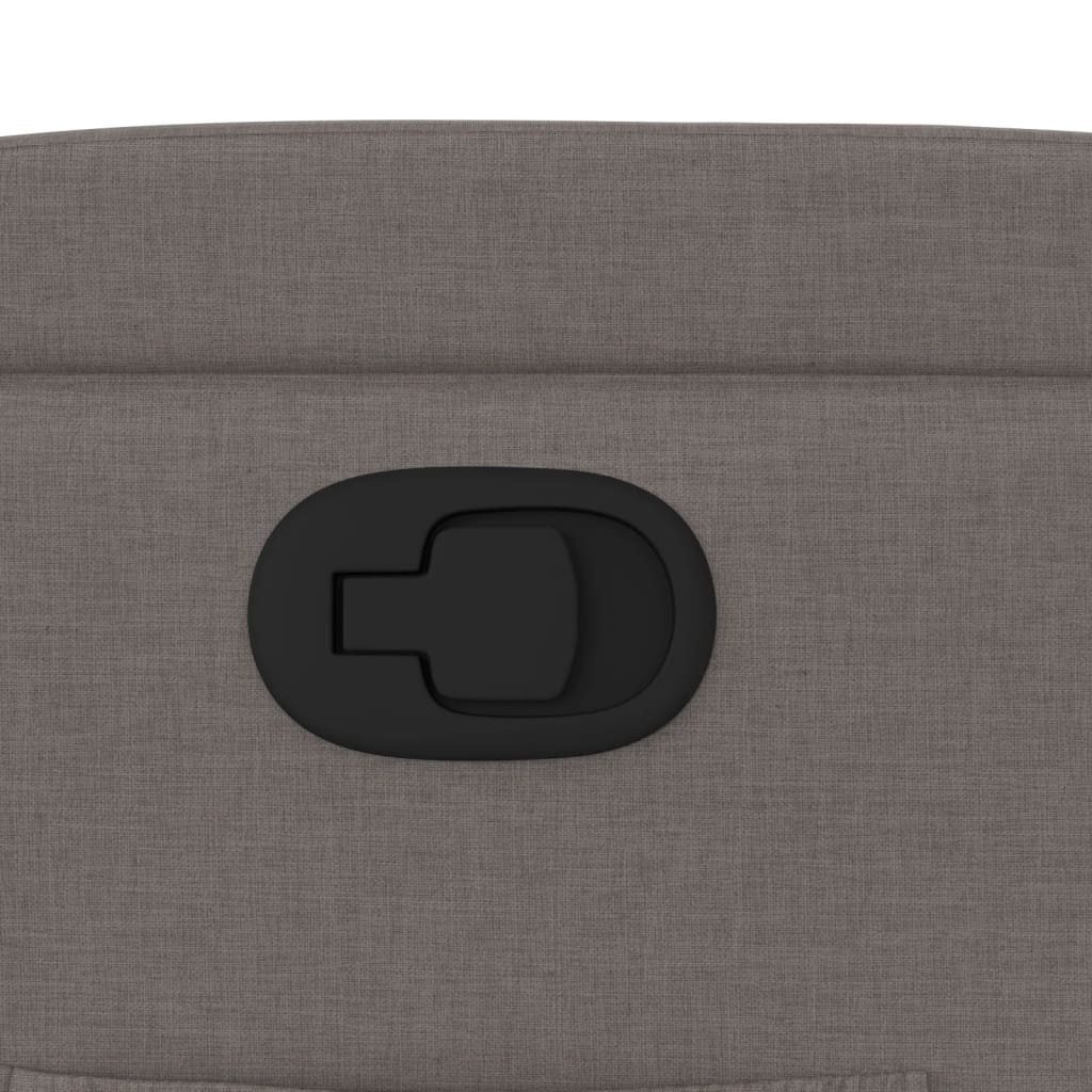 Poltrona Reclinabile in Tessuto Tortora - homemem39