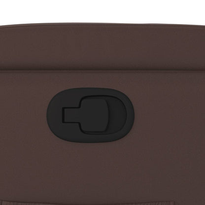 Poltrona Reclinabile Marrone in Similpelle - homemem39