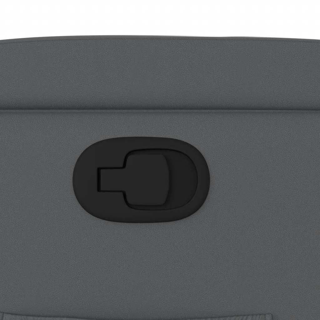 Poltrona Reclinabile Grigia in Similpelle - homemem39