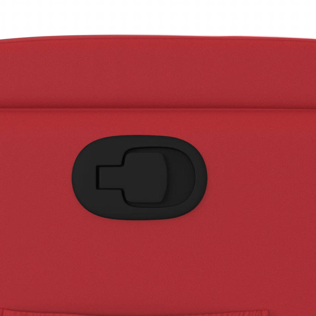 Poltrona Reclinabile Rossa in Similpelle - homemem39