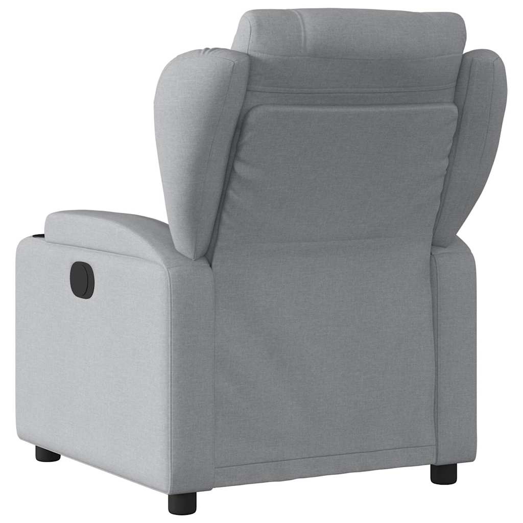 Poltrona Reclinabile in Tessuto Grigio Chiaro | homemem39
