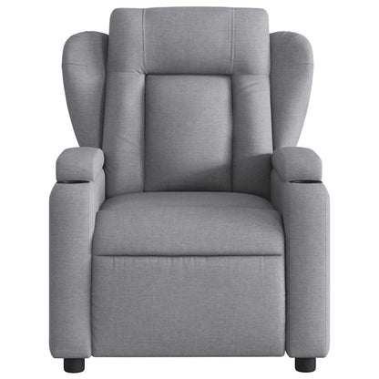 Poltrona Reclinabile in Tessuto Grigio Chiaro | homemem39