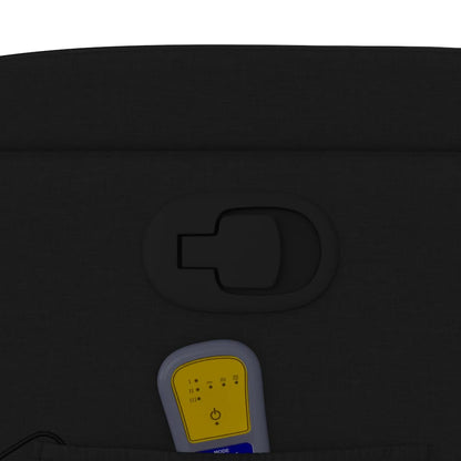 Poltrona Massaggiante Reclinabile Nera in Tessuto - homemem39