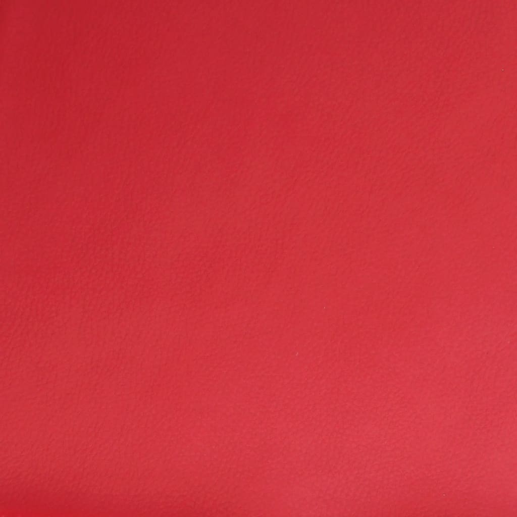 Poltrona Reclinabile Rossa in Similpelle - homemem39