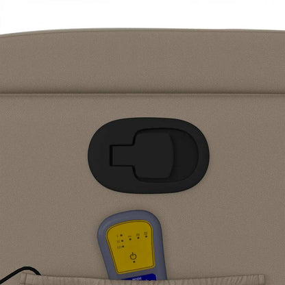 Poltrona Massaggiante Reclinabile cappuccino in Similpelle - homemem39