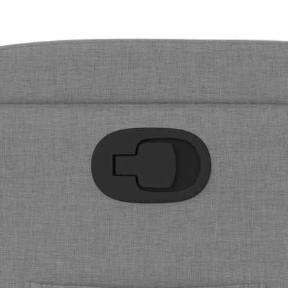 Poltrona Reclinabile in Tessuto Grigio Chiaro